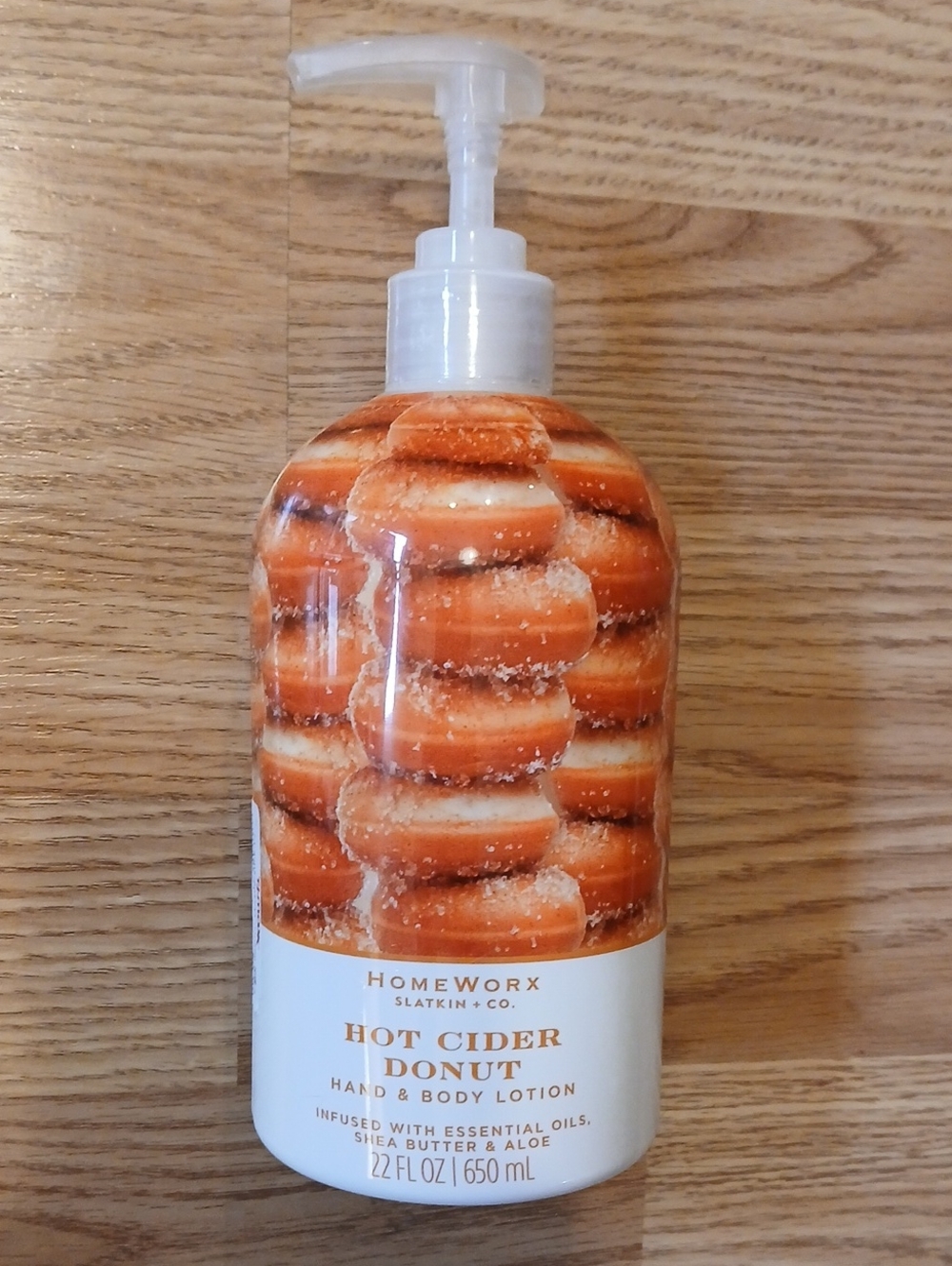 Homeworx Hot Cider Donut Hand Body Lotion 22 Oz NEW